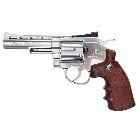 PISTOLA SOFTAIR REVOLVER A CO2 4 POLLICI ARGENTO FULL METAL C 701S WIN GUN
