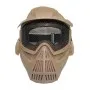 AIRSOFT TACTICAL MASK WITH LARGE NET COYOTE TAN C007T