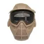 AIRSOFT TACTICAL MASK WITH LARGE NET COYOTE TAN C007T